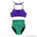 zdhoor 2PCS Kids Girls Tankini Princess Mermaid Swimwear Bow-Knot Bikini Halter Tops with Bottoms Swimsuit B07QDN1GY9